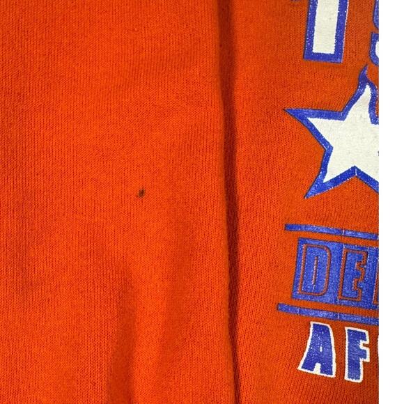 Rare VTG 1987 Denver Broncos SB XXII Single Stitch Crewneck Orange L/XL USA! - Picture 7 of 7